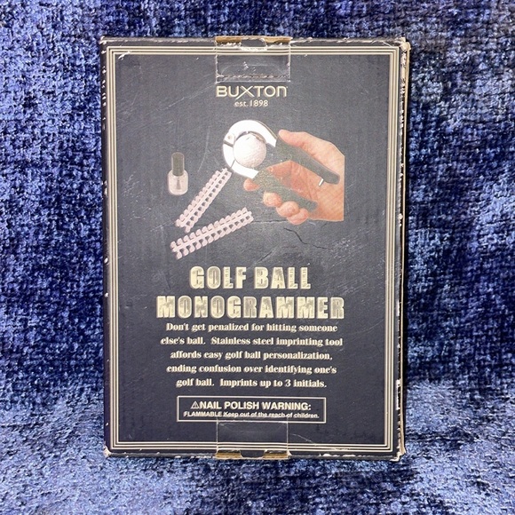 NIB Buxton Golf Ball Monogrammer - Picture 2 of 3